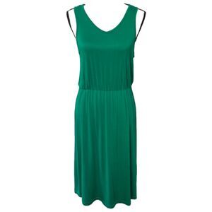 Women's Sleeveless Sundress Lightweight V Neck Knee Length Coastal Dress NWT